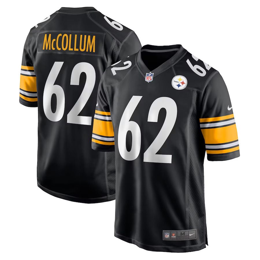 Men Pittsburgh Steelers 62 Ryan McCollum Nike Black Game Player NFL Jersey